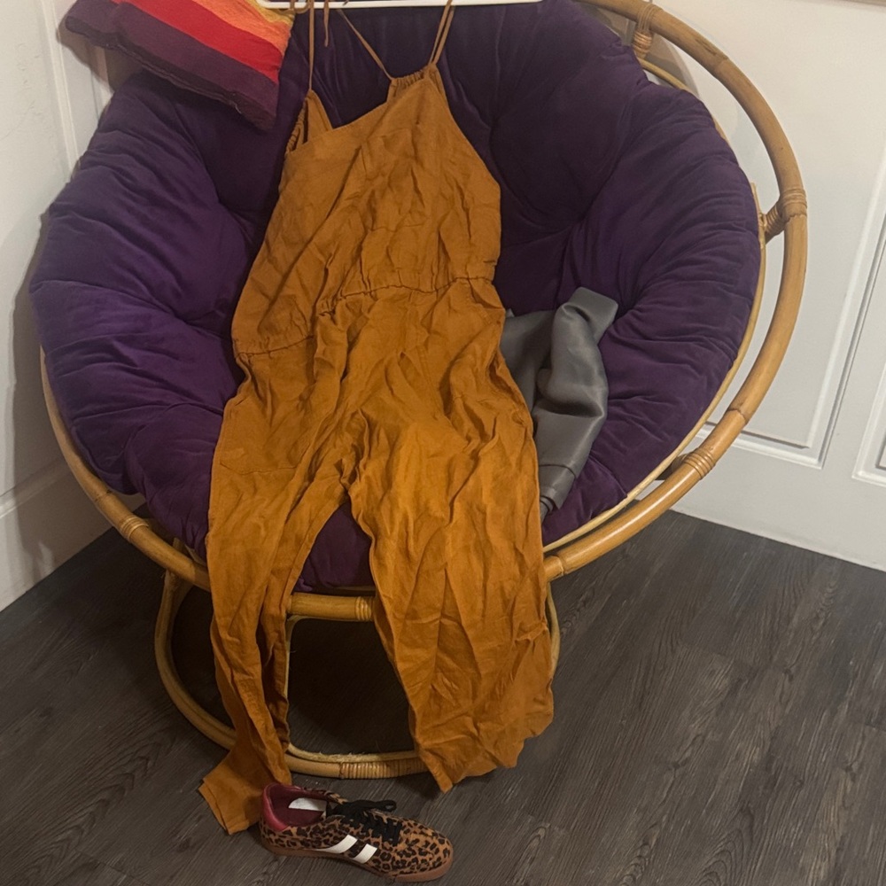 Stylish Ochre Jumpsuit